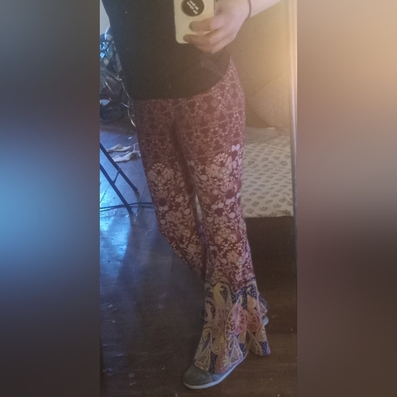 Patterned flare pants - Picture 4 of 12